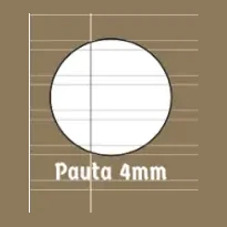[650335] CUADERNO A5 ESPIRAL 48HJ PAUTA 4MM-XXI