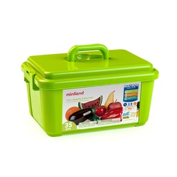 JUEGO MINILAND FRUTAS, HORTALIZAS Y FRUTOS SECOS 36 PIEZAS