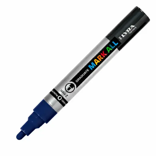[825874] ROTULADOR ACRÍLICO LYRA 2MM AZUL OSCURO GRADUATE MARK ALL 