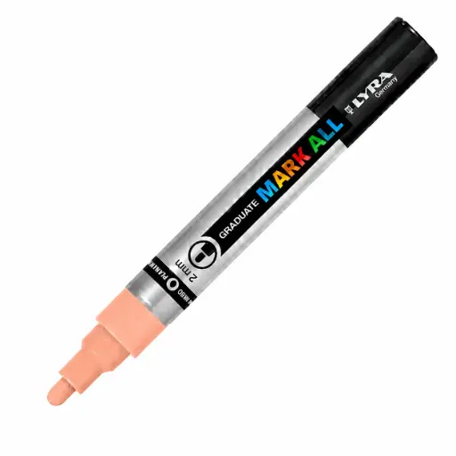 [825880] ROTULADOR ACRÍLICO LYRA 2MM ROSA DURAZNO GRADUATE MARK ALL