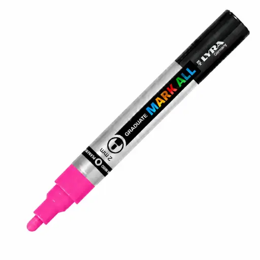 [825881] ROTULADOR ACRÍLICO LYRA 2MM ROSA GRADUATE MARK ALL
