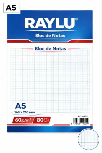 [001115] BLOC NOTAS MICROPERFORADO A6 60 GRAMOS 80 HOJAS LISO