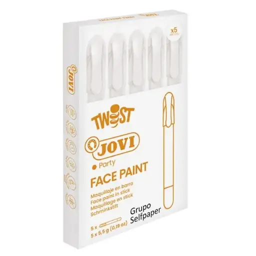 [649400] BARRA DE MAQUILLAJE TWIST MAKE-UP BLANCO JOVI