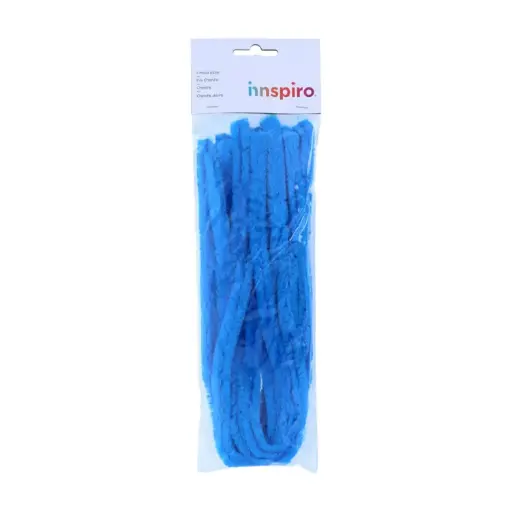 [650265] LIMPIAPIPAS CHENILLA AZUL 4MM X 30CM PACK 50U