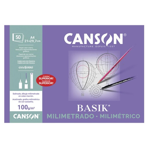 [600203] BLOC MILIMETRADO GUARRO A4 100 G/M²