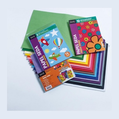 [630093] BLOC PAPEL SEDA FOLIO INETA 10 HOJAS SURTIDAS