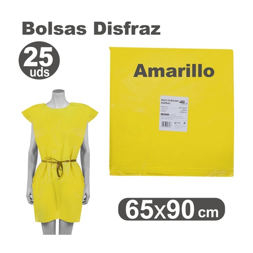 [513014] BOLSA DE DISFRAZ AMARILLO 60×90 CM 
