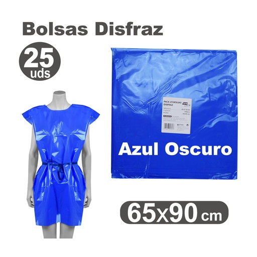 [513007] BOLSA DE DISFRAZ AZUL OSCURO 60×90 CM 