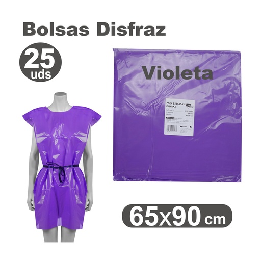 [513008] BOLSA DE DISFRAZ VIOLETA 60×90 CM 