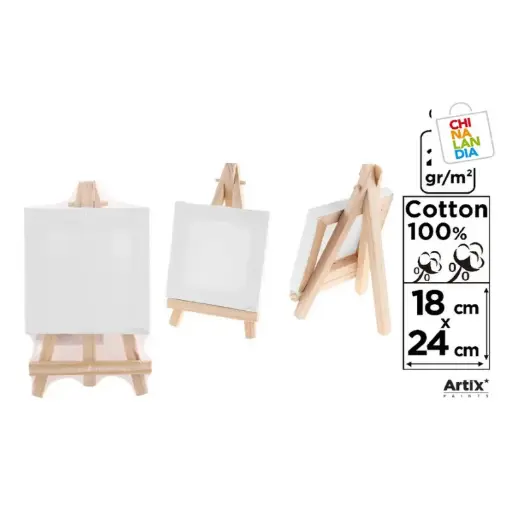 [650328] CABALLETE CON LIENZO MINI 18 × 24 CM