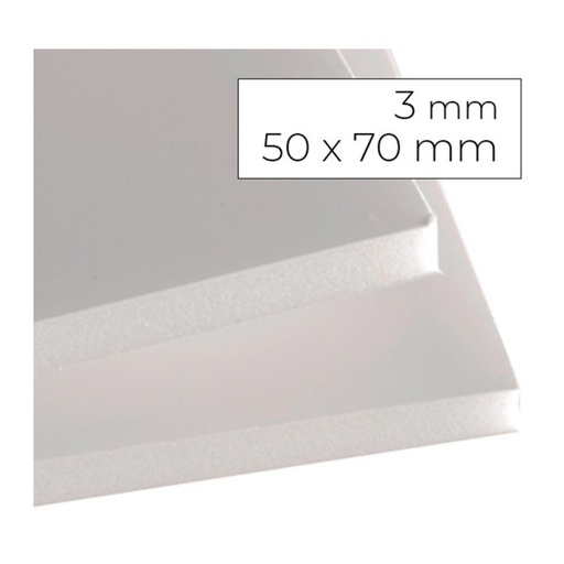 [619914] CARTÓN PLUMA YOSAN 3 MM BLANCO 50×70 CM 