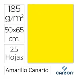 CARTULINA CANSON IRIS 50×65CM AMARILLO CANARIO 