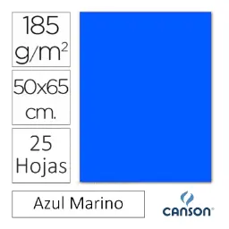 CARTULINA CANSON IRIS 50×65CM AZUL MARINO