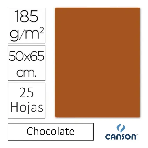 [649919] CARTULINA CANSON IRIS 50×65CM CHOCOLATE