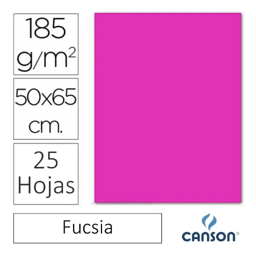 [649932] CARTULINA CANSON IRIS 50×65CM FUCSIA