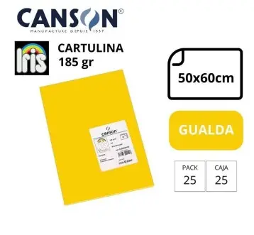 [649936] CARTULINA CANSON IRIS  50×65CM 185 GRAMOS  GUALDA
