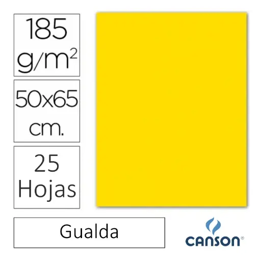 [649936] CARTULINA CANSON IRIS 50×65CM GUALDA