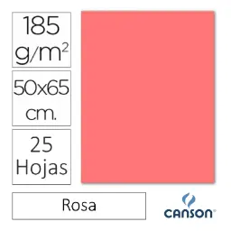CARTULINA CANSON IRIS 50×65CM ROSA