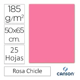 CARTULINA CANSON IRIS 50×65CM ROSA CHICLE