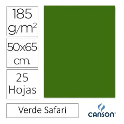 CARTULINA CANSON IRIS 50×65CM VERDE SAFARI