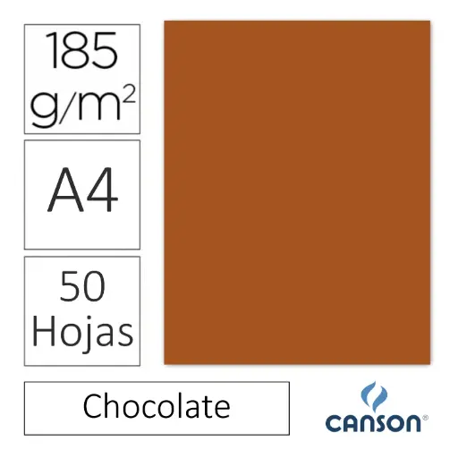 [701201] CARTULINA CANSON IRIS A4 CHOCOLATE 