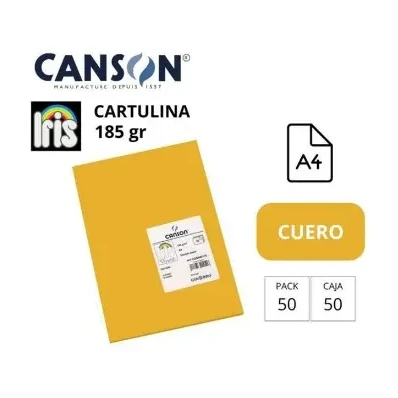 [700044] CARTULINA CANSON IRIS A4 CUERO