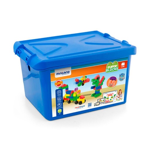 [722361] JUEGO DE CONSTRUCCION SUPER BLOCKS 96 PIEZAS MINILAND