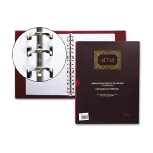 [001173] LIBRO ACTAS MOVILES A4 100 MIQUELRIUS