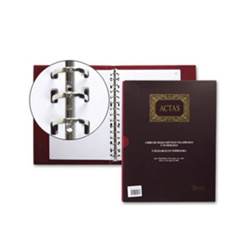 [001173] LIBRO ACTAS MOVILES A4 100 MIQUELRIUS