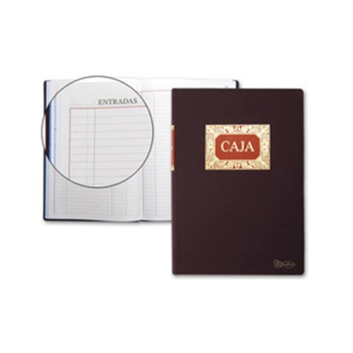 [001185] LIBRO CAJA CON ENTRADAS Y SALIDAS 215X315MM 100 HOJAS MIQUELRIUS