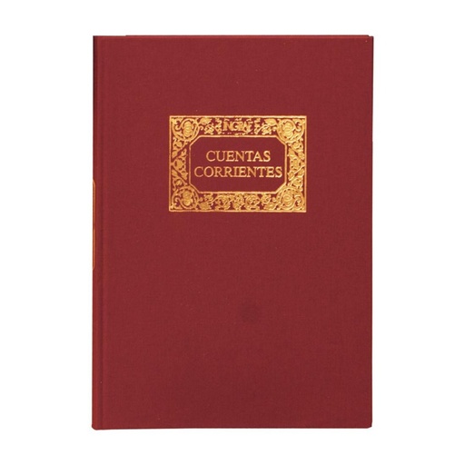 [001174] LIBRO CONTABLE MIQUELRIUS FOLIO 100 HOJAS CUENTAS CORRIENTES