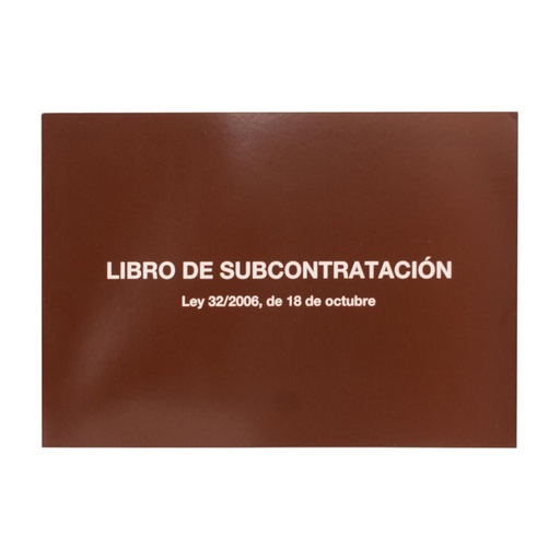 [029103] LIBRO DE SUBCONTRATACIÓN MIQUELRIUS A4 APAISADO