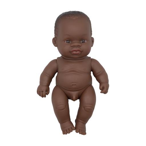 [825068] MUÑECO BABY AFRICANO NIÑO 21 CM 