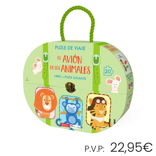 [670722] LIBRO+PUZZLE MANOLITO EL AVIÓN DE LOS ANIMALES