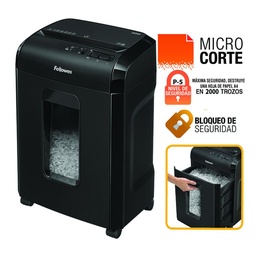 DESTRUCTORA DE DOCUMENTOS FELLOWES 10M MICROCORTE P-5 10 HOJAS