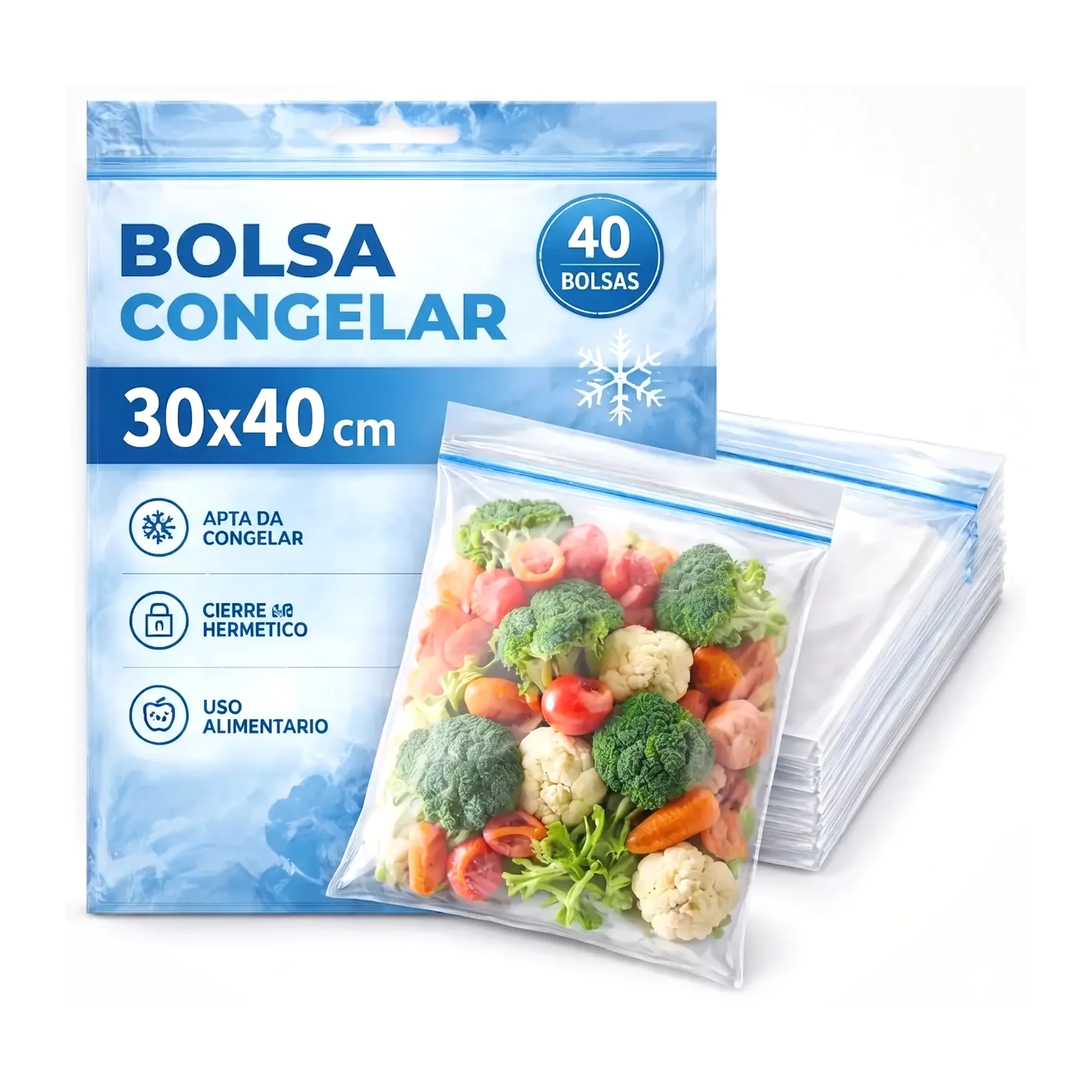 [825001] BOLSA CONGELADOR 30×40CM PQTE.25UDS