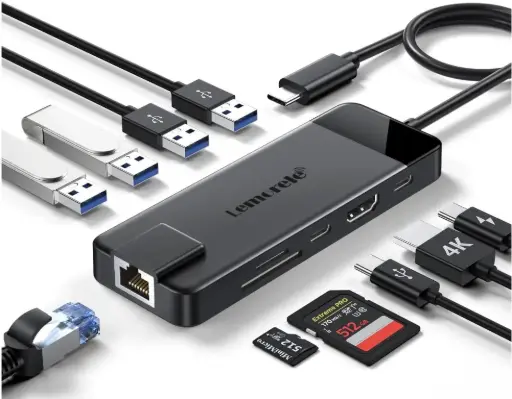 [120486] HUB 5 PUERTOS HDMI+USB 3.0+MICROSD/SD