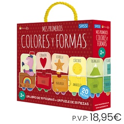LIBRO+PUZZLE MANOLITO MIS PRIMEROS COLORES Y FORMAS 