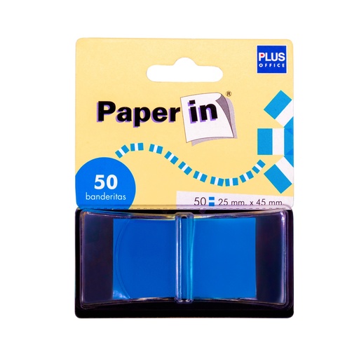 [001641] BANDERITAS ADHESIVAS BISMARK 44X25MM AZUL /50 UDS