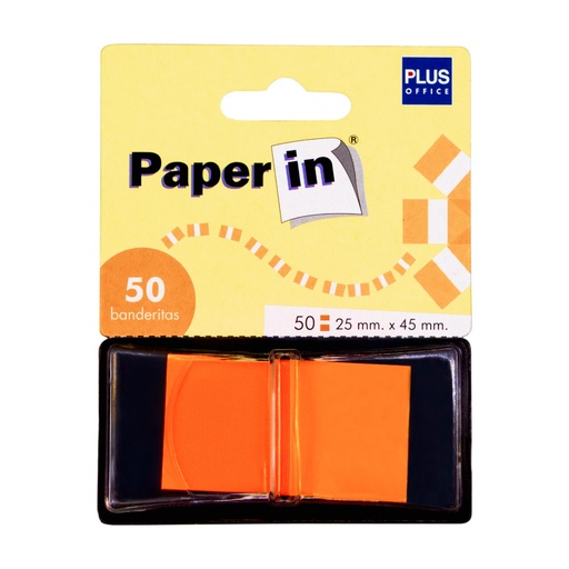 [001651] BANDERITAS ADHESIVAS BISMARK 44X25MM NARANJA /50 UDS