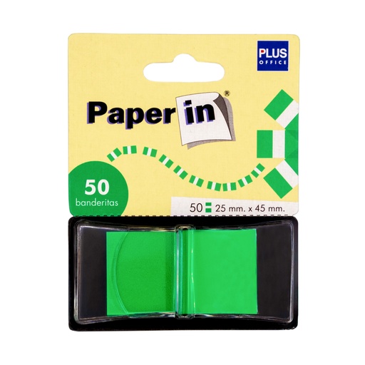 [001650] BANDERITAS ADHESIVAS BISMARK 44X25MM VERDE /50 UDS