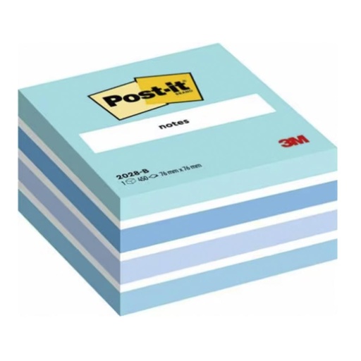 [029737] NOTA ADH.POST-IT 75X75 CUBO AZUL