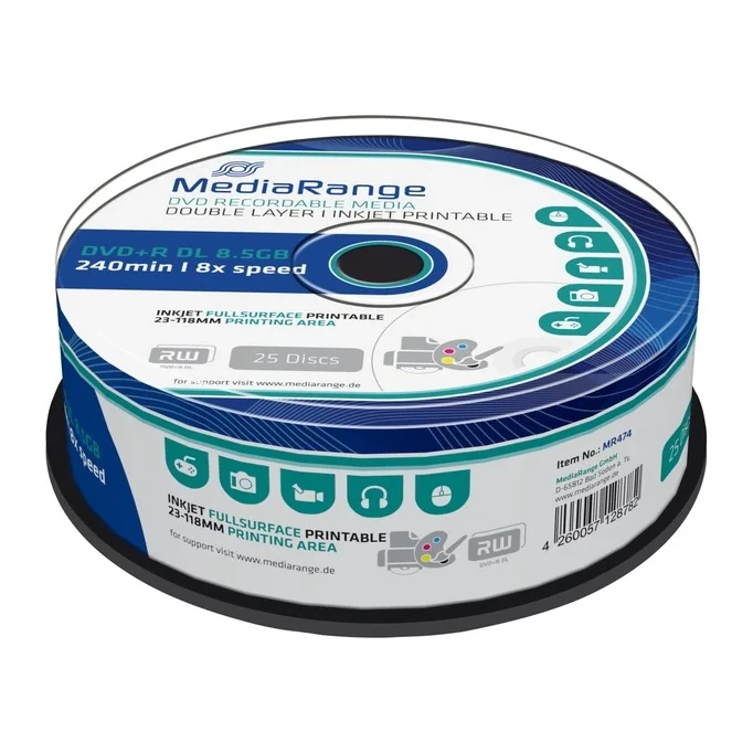 [170086] DVD-R MEDIARANGE 16X 4.7GB 25 PCS