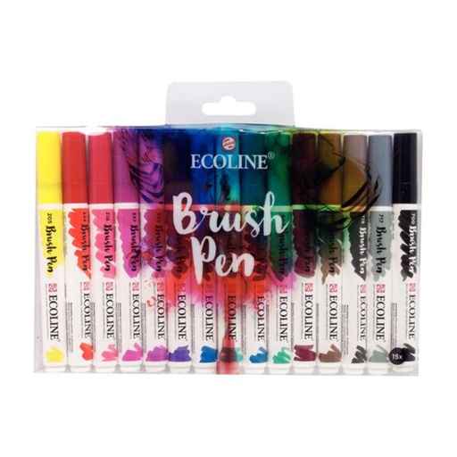 [120361] ECOLINE BRUSHPEN ESTUCHE 15