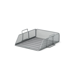BANDEJA SOBREMESA REJILLA METAL PLATA 290 x 77 x 340