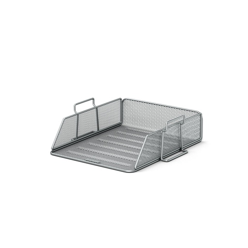 [180370] BANDEJA SOBREMESA REJILLA METAL PLATA 290 x 77 x 340