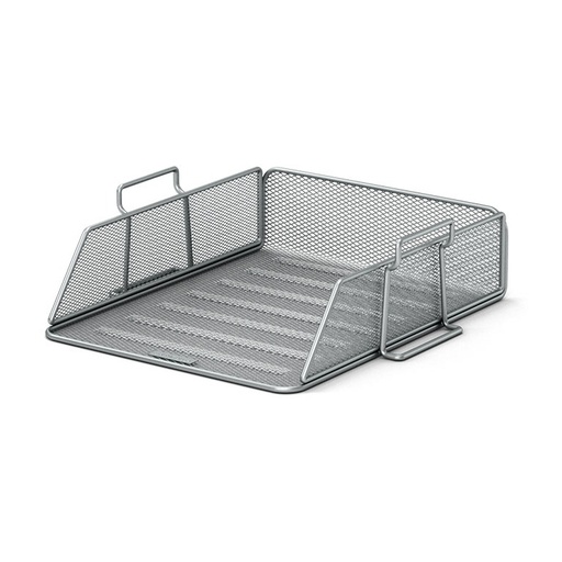 [180370] BANDEJA SOBREMESA REJILLA METAL PLATA 290 x 77 x 340