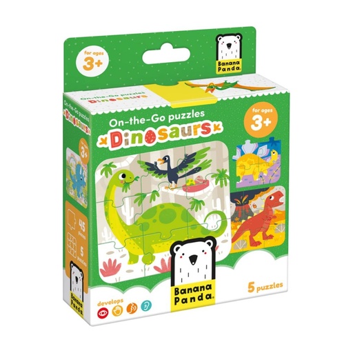 [670495] PUZZLE BANANA ON-THE-GO DINOSAURS