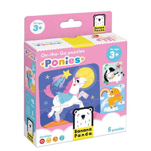 [670496] PUZZLE BANANA ON-THE-GO PONIES