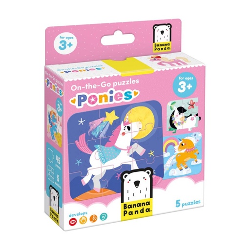 [670496] PUZZLE BANANA ON-THE-GO PONIES